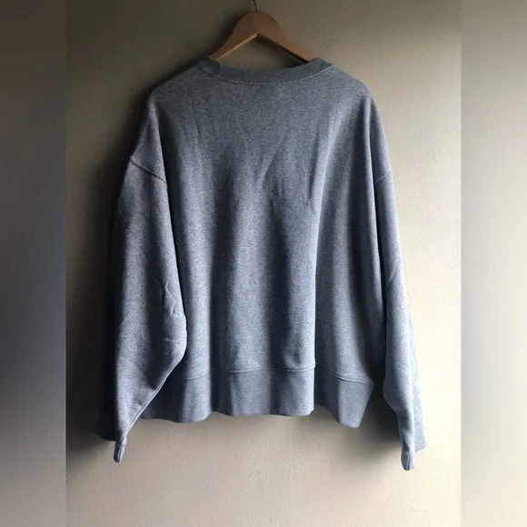 NEW Nike Women’s Grey Pullover Drop Shoulder Sweater 2X - Picture 4 of 11